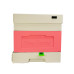 Polystyrene beehive Zander with a hygienic bottom  for four families Bee Home, painted pink and gray