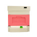 Polystyrene beehive Zander with a hygienic bottom  for four families Bee Home, painted pink and gray