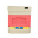 Polystyrene beehive Zander with a hygienic bottom  for four families Bee Home, painted pink and gray