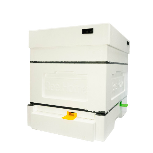 Bienenbeute aus Styropor  Zander  mit einem hohen hygienischen Boden für vier Bienenfamilien BeeHome unbemalt