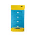  Polystyrene Dadant 1/2 beehive for 10 frames BeeHome with a hygienic bottom, painted yellow and blue 
