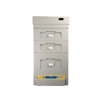 Polystyrene Dadant beehive for 10 frames BeeHome with a hygienic bottom, painted solid gray