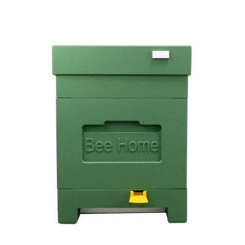 Bienenbeute aus Styropor  Dadant  mit einem hohen hygienischen Boden für vier Bienenfamilien BeeHome  grün