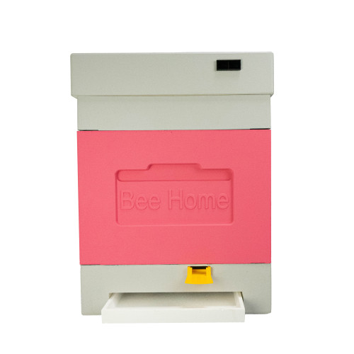 Bienenbeute aus Styropor  Dadant  mit einem hohen hygienischen Boden für vier Bienenfamilien BeeHome  rosa