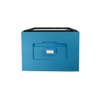 Painted polystyrene hive body for 10 frames Dadant BeeHome, blue