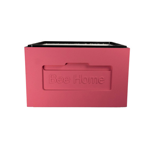 Корпус вулика пінополістирол 10 рамок Дадан BeeHome  фарбований рожевий