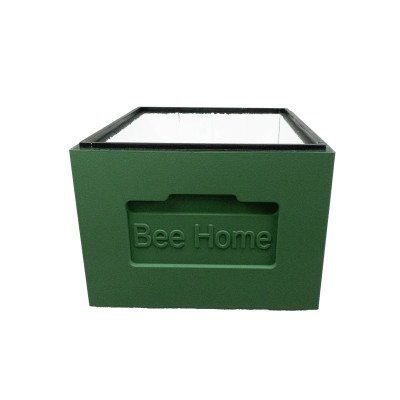 Корпус вулика пінополістирол 10 рамок Дадан ділений BeeHome  фарбований зелений