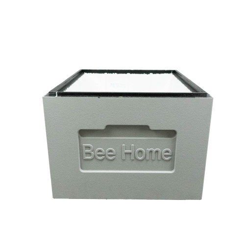 Корпус вулика пінополістирол 10 рамок Дадан ділений BeeHome  фарбований сірий