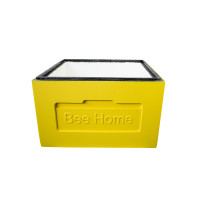 Painted polystyrene divided hive body for 10 frames Dadant BeeHome, yellow