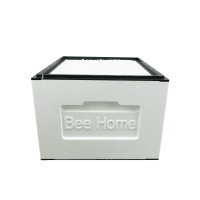 Unpainted polystyrene divided hive body for 10 frames Dadant BeeHome