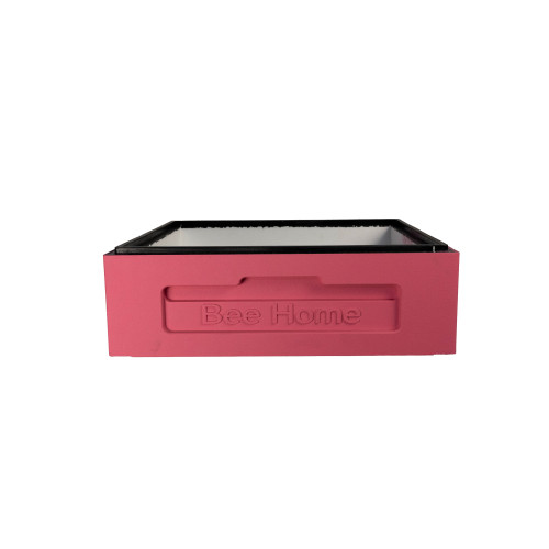 Painted polystyrene Dadant 1/2 hive body for 10 frames BeeHome, pink