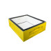 Painted polystyrene Dadant 1/2 hive body for 10 frames BeeHome, yellow