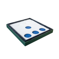 Painted polystyrene roof Bee Home, green