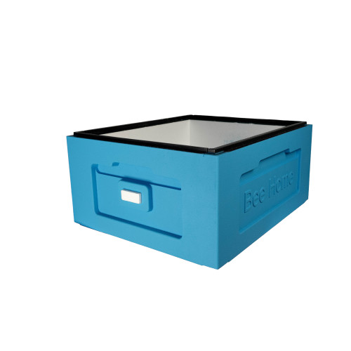 Bee Home polystyrene body for Zander-10 frames, DNM-12 frames, painted blue
