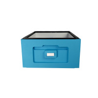 Bee Home polystyrene body for Zander-10 frames, DNM-12 frames, painted blue