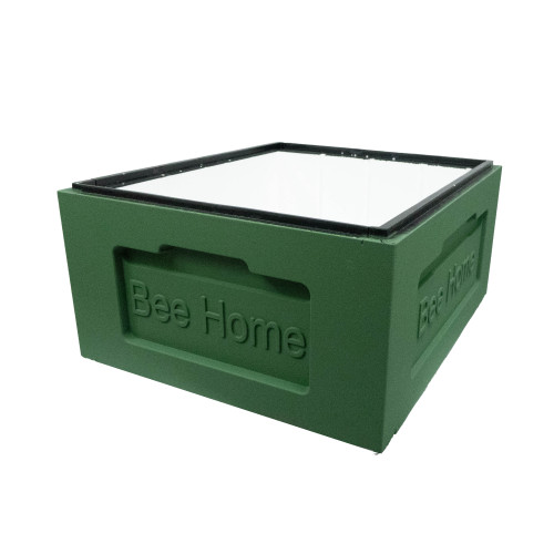 Корпус пінополістирол до вулика Zander-10 рамок ділений Bee Home фарбований зелений