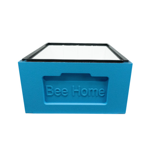 Корпус пінополістирол до вулика Zander-10 рамок ділений Bee Home фарбований синій