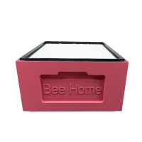 Bee Home polystyrene divided body for Zander-10 frames, painted pink