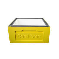 Bee Home polystyrene divided body for Zander-10 frames, painted yellow