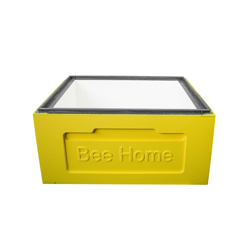 Корпус пінополістирол до вулика Zander-10 рамок ділений Bee Home фарбований жовтий