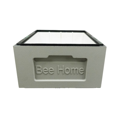 Корпус пінополістирол до вулика Zander-10 рамок ділений Bee Home фарбований сірий