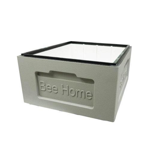 Корпус пінополістирол до вулика Zander-10 рамок ділений Bee Home фарбований сірий