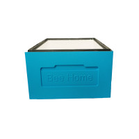The 12-frame Dadant polystyrene hive body, BeeHome, painted blue
