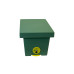 The polystyrene nucleus for 1 colony, BeeHome, painted green