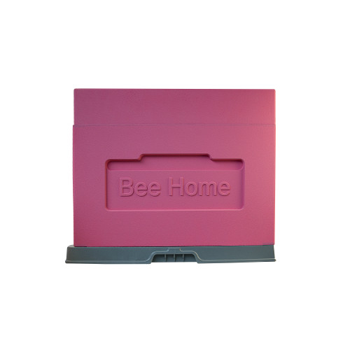 Bienenbeute aus Styropor  Dadant-6 Rähmchen  mit Kunststoffboden BeeHome Bemalt rosa