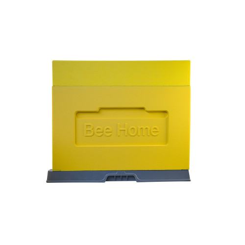 Bienenbeute aus Styropor  Dadant-6 Rähmchen  mit Kunststoffboden BeeHome Bemalt gelb