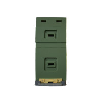 The Dadant hive, 6-frame, with super, BeeHome, painted green