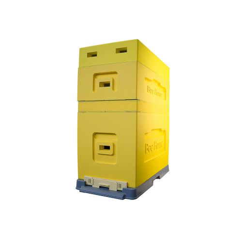 Вулик Дадан на 6 рамок Дадан (з надставкою) BeeHome фарбований жовтий