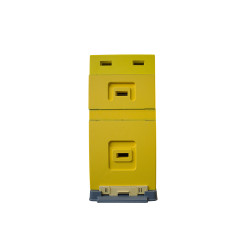 Вулик Дадан на 6 рамок Дадан (з надставкою) BeeHome фарбований жовтий