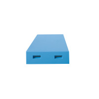 The roof for a 6-frame Dadant hive, BeeHome, painted blue
