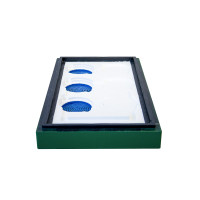 The ceiling for a 6-frame Dadant hive, BeeHome, painted light green