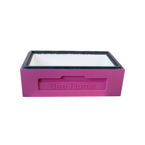 Корпус 1/2 до 6-ти рамкового вулика Дадан BeeHome фарбований рожевий