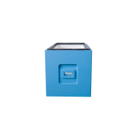 Zarge Styropor Dadant-6 Rähmchen Bee Home bemalt blau