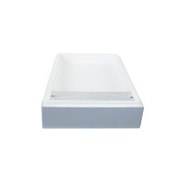 Futterzarge Styropor Dadant-6 Rähmchen Bee Home 3,5L bemalt grau